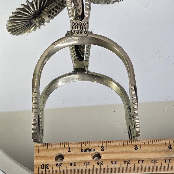 Chilean Cowboy Spurs Vintage Artisan Handmade Set Equestrian Riding Horse - Picture 9 of 16